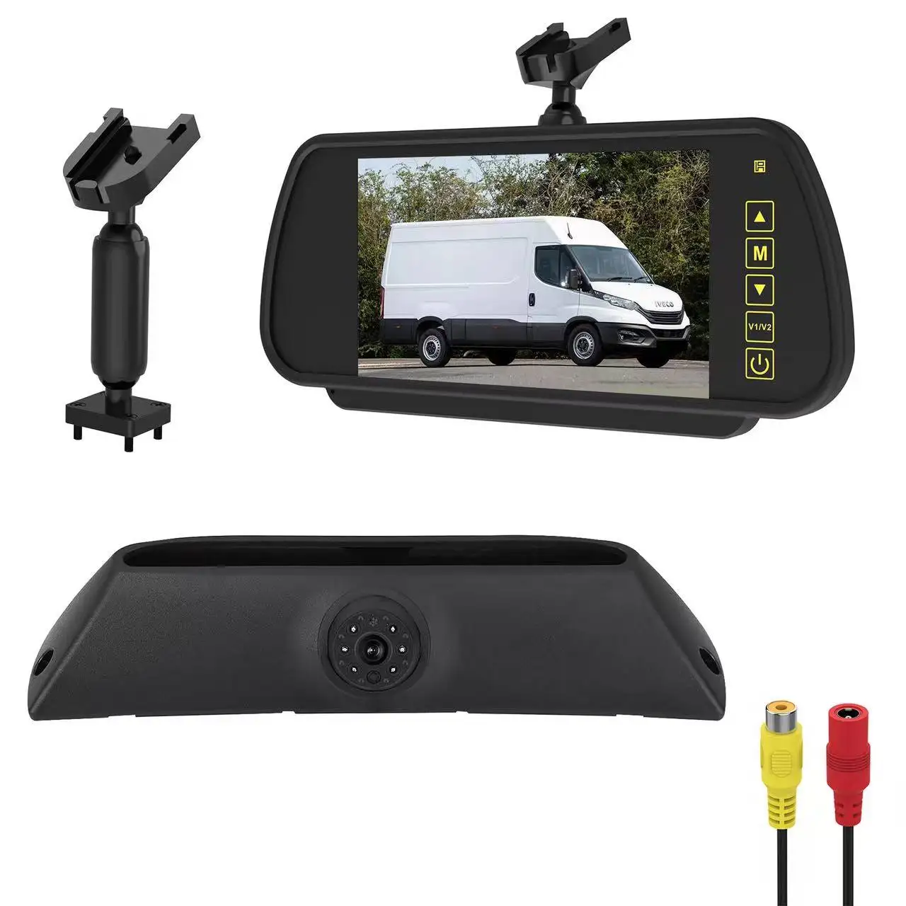 Waterproof Car Brake Light Backup Camera HD Rear View Camera for IVECO Daily 4 Gen 2011-2014 With a 7-inch rear view mirror
Waterproof Car Brake Light Backup Camera HD Rear View Camera for IVECO Daily 4 Gen 2011-2014 With a 7-inch rear view mirror