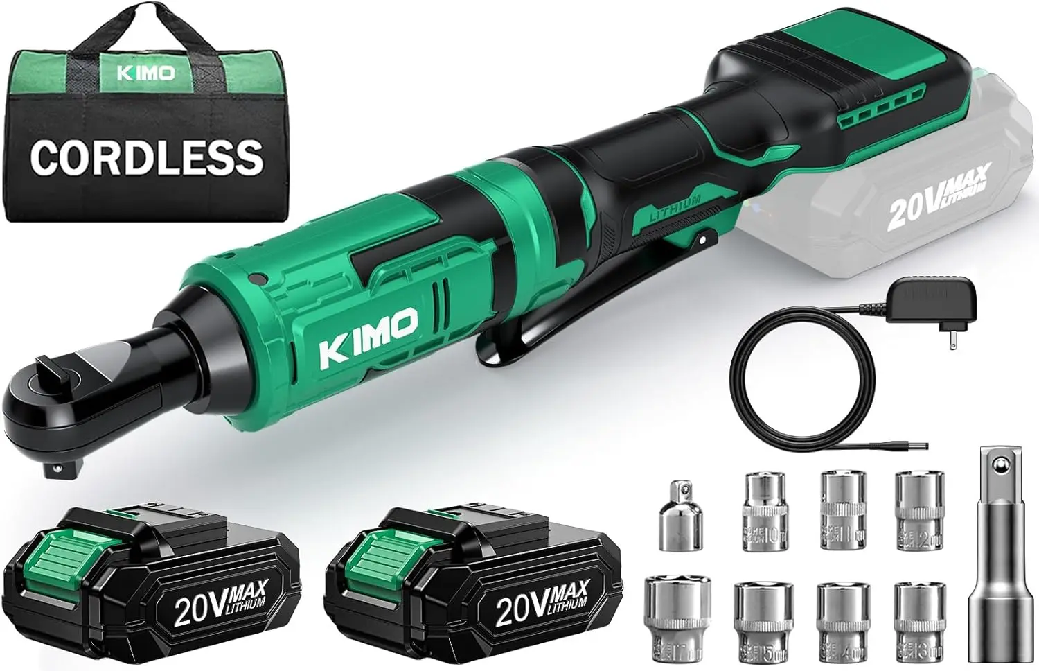 Аккумуляторный ключ с храповым механизмом 20 В, привод 3/8, крутящий момент 89 футов фунтов, регулируемая скорость 400 об/мин со светодиодной подсветкой и быстром зарядным устройством
Аккумуляторный ключ с храповым механизмом 20 В, привод 3/8, крутящий момент 89 футов фунтов, регулируемая скорость 400 об/мин со светодиодной подсветкой и быстром зарядным устройством