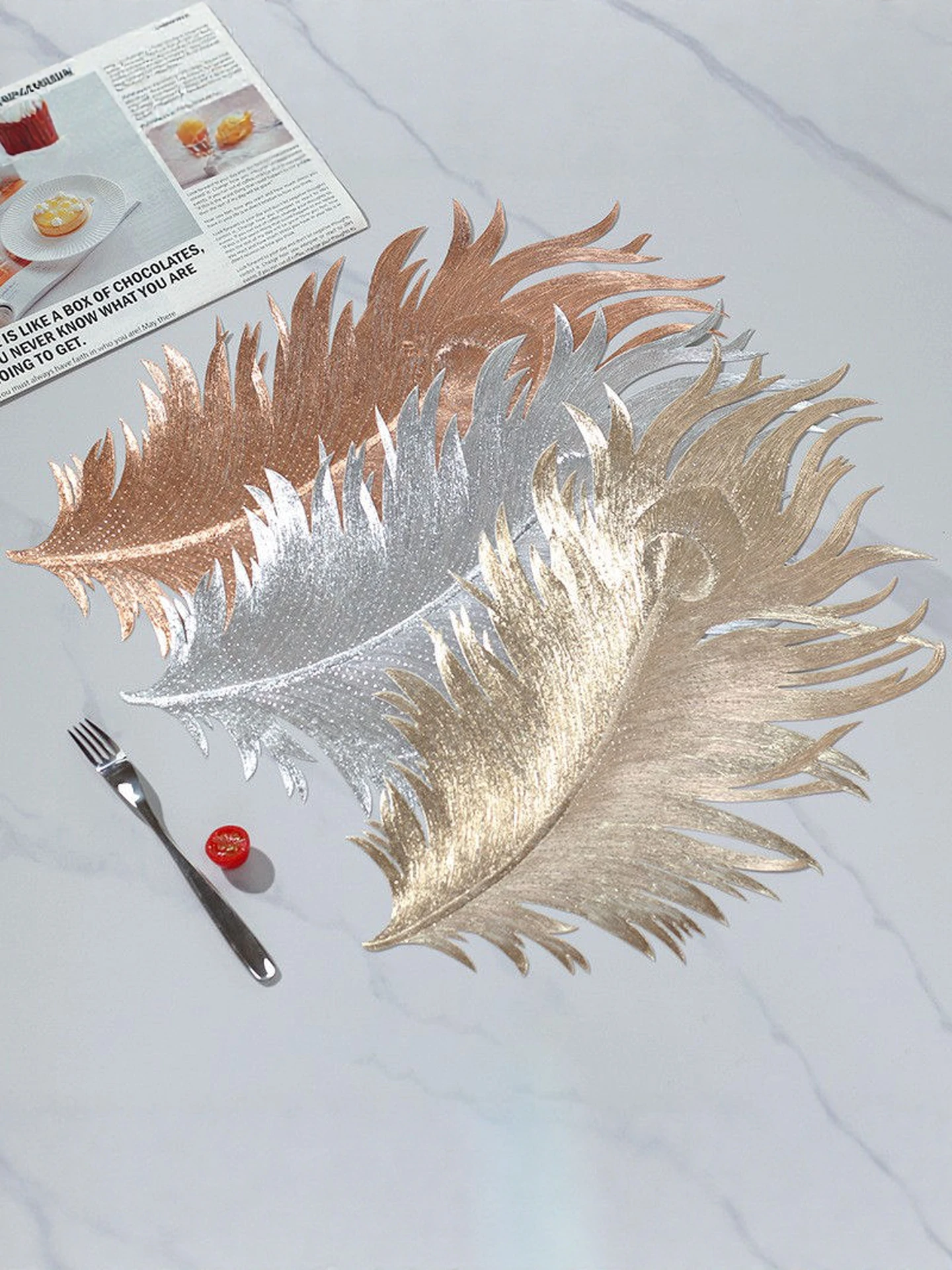 Feather Dinner Mat Waterproof Oil Resistant Heat Insulation Heat Proof Dining Table Pad Hotel Restaurant Tea Table ...
Feather Dinner Mat Waterproof Oil Resistant Heat Insulation Heat Proof Dining Table Pad Hotel Restaurant Tea Table ...