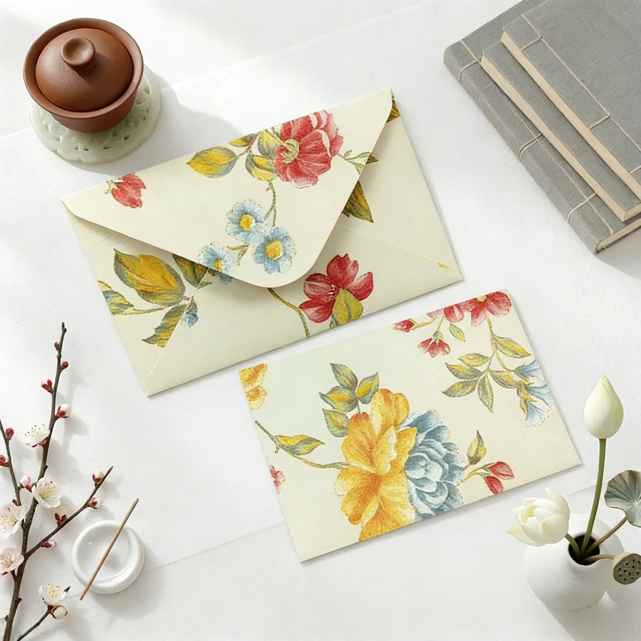 10PCS Premium Gold Foil Large Floral Western Envelopes Letter Paper Set for Wedding Holiday Invitation Greeting Cards Postcards
10PCS Premium Gold Foil Large Floral Western Envelopes Letter Paper Set for Wedding Holiday Invitation Greeting Cards Postcards