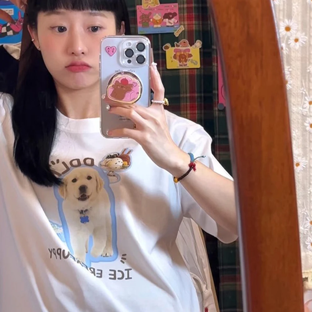 Pet Dogs Tees Women's T-shirt Y2k Casual Tops Girls Korean Fashion Blouse Kawaii Harajuku Streetwear Female Cats Graphic Clothes
Pet Dogs Tees Women's T-shirt Y2k Casual Tops Girls Korean Fashion Blouse Kawaii Harajuku Streetwear Female Cats Graphic Clothes