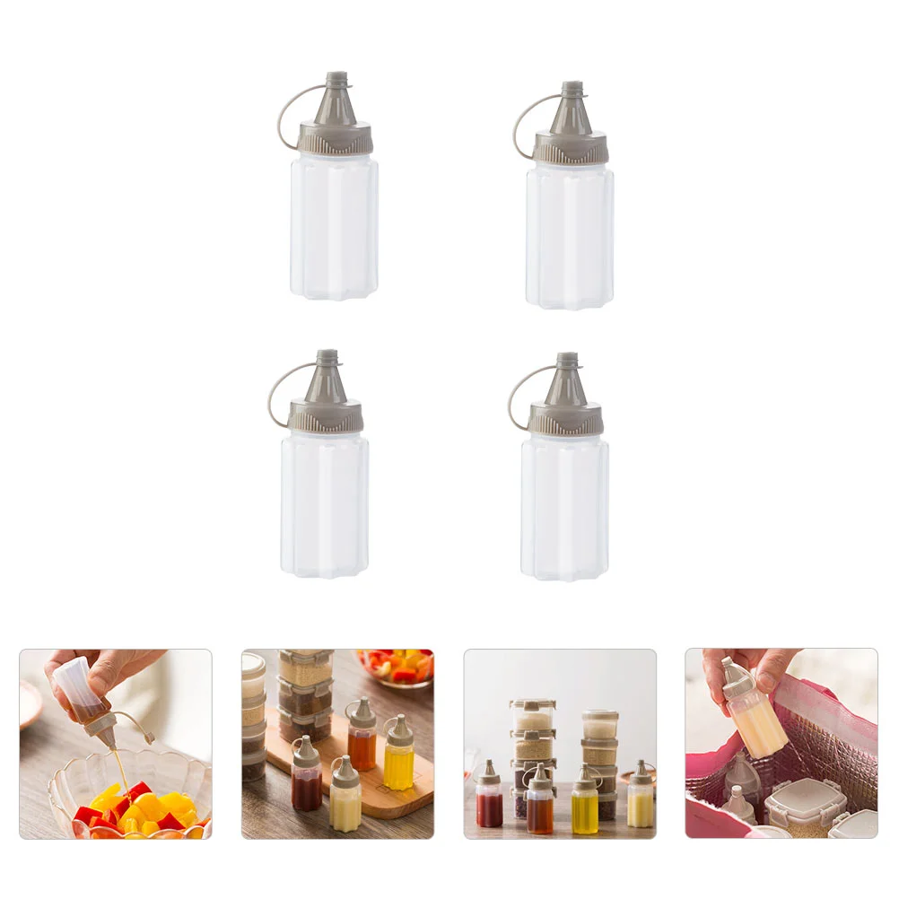 4Pcs Squeezing Sauce Bottles Kitchen Accessories Mustard Dispensers Jam Containers PP Material Good Sealing Practical
4Pcs Squeezing Sauce Bottles Kitchen Accessories Mustard Dispensers Jam Containers PP Material Good Sealing Practical