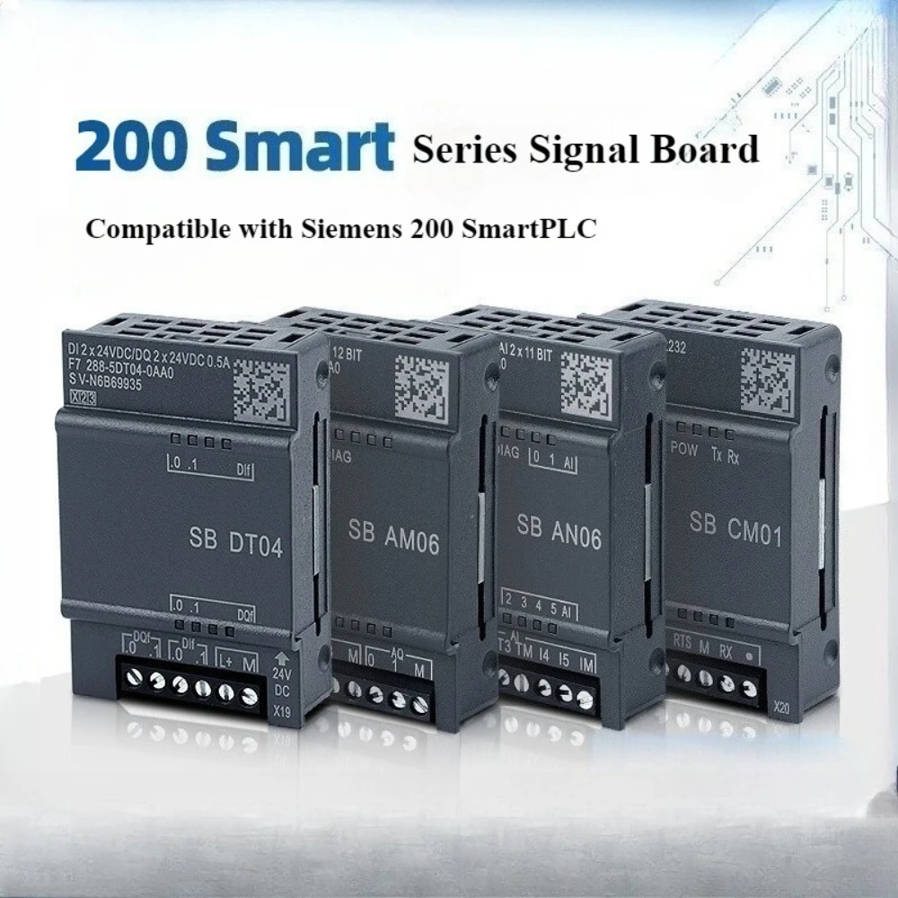 PLC Compatible with Siemens 200Smart Expansion Module SB Signal Board CM01 AM03 AQ01 AE02
PLC Compatible with Siemens 200Smart Expansion Module SB Signal Board CM01 AM03 AQ01 AE02