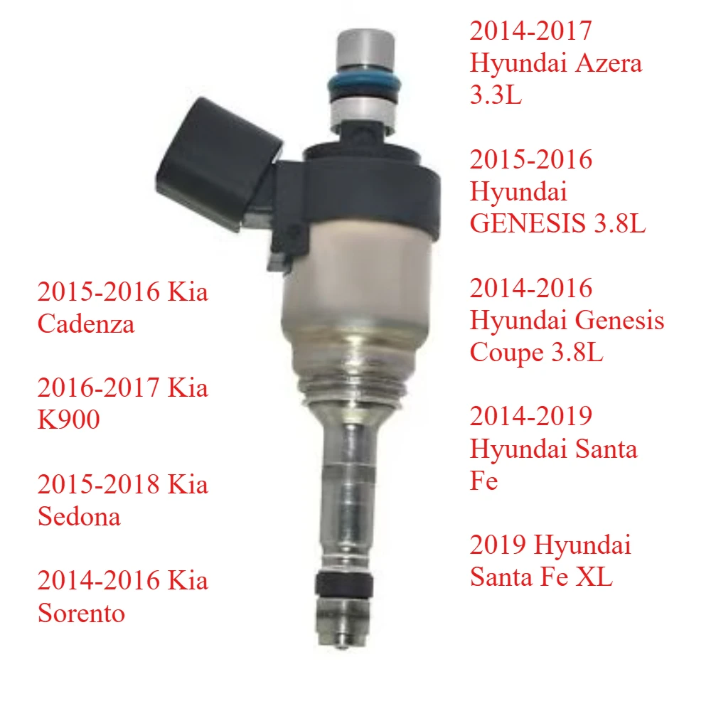 NEW 35310-3C560 Fuel Injector Nozzle for 2009-2016 Hyundai Genesis, Kia K900, Sorento, Sedona 3.3L/3.8L V6 Engine
NEW 35310-3C560 Fuel Injector Nozzle for 2009-2016 Hyundai Genesis, Kia K900, Sorento, Sedona 3.3L/3.8L V6 Engine