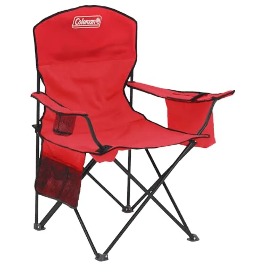 Portable Camping Chair with 4-Can Cooler, Cushioned Seat and Back with Side Pockets and Cup Holder, Carry Bag Included, Great f
Portable Camping Chair with 4-Can Cooler, Cushioned Seat and Back with Side Pockets and Cup Holder, Carry Bag Included, Great f