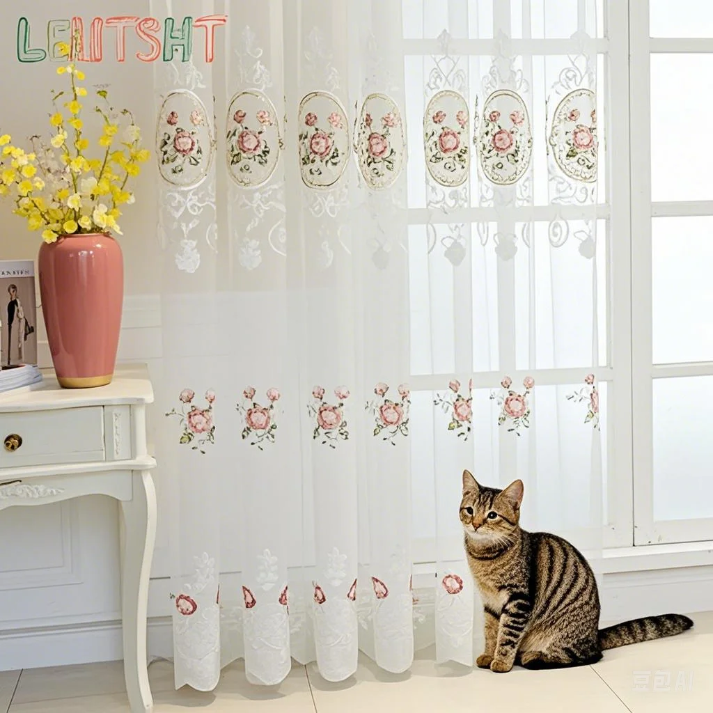 European Style Window Screen Embroidery White Tulle Curtain Cloth High-end Lace Living Room Bay Window Door Screen Partition
European Style Window Screen Embroidery White Tulle Curtain Cloth High-end Lace Living Room Bay Window Door Screen Partition