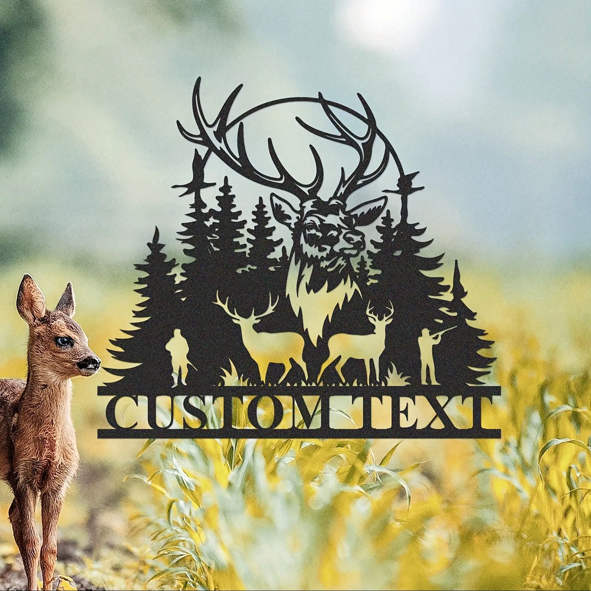 Personalized Deer Metal Sign Custom Rustic Farmhouse Wall Art Heavy Duty Iron Indoor Outdoor Decor Nature Inspired Cabin Gift fo
Personalized Deer Metal Sign Custom Rustic Farmhouse Wall Art Heavy Duty Iron Indoor Outdoor Decor Nature Inspired Cabin Gift fo