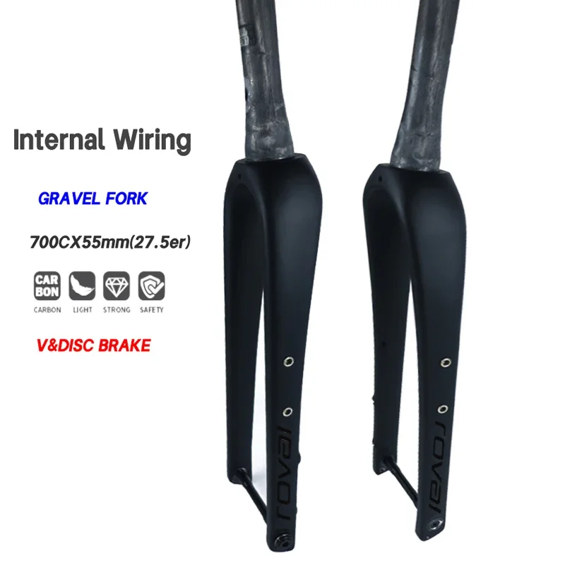 700C Gravel fork Road Bike Full Carbon Fibre Cyclocross Travel Bicycle Flat Disc Brake Front Fork With Hole For Luggage Carrier
700C Gravel fork Road Bike Full Carbon Fibre Cyclocross Travel Bicycle Flat Disc Brake Front Fork With Hole For Luggage Carrier