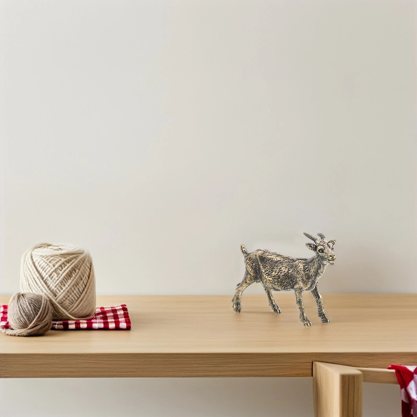 Goat Ornaments Brass Sheep Figurine Office Animal Statue Desk Sculpture Tiny Decor
Goat Ornaments Brass Sheep Figurine Office Animal Statue Desk Sculpture Tiny Decor