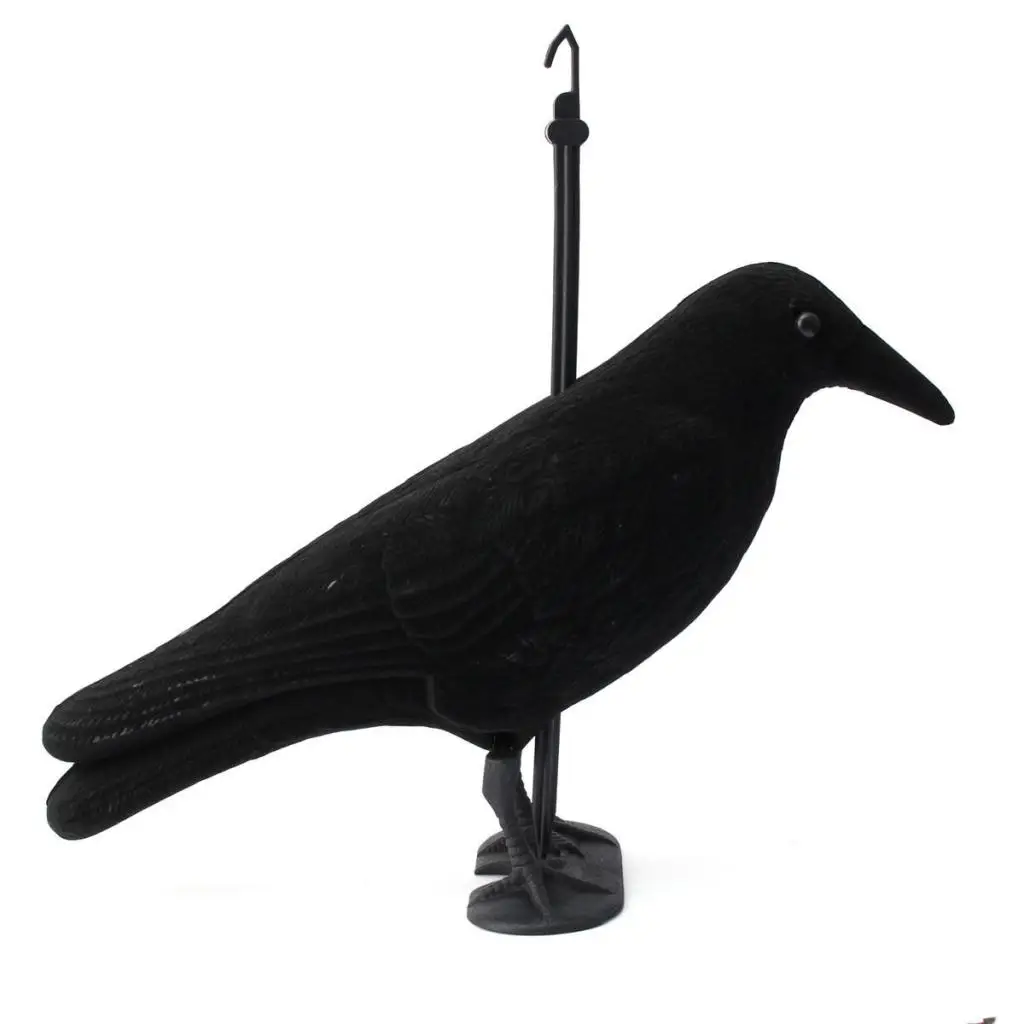 Plastic Black Crow Simulation Bird Decoy Bird Scarer for Wild Bird Hunting Tools and Garden Protection
Plastic Black Crow Simulation Bird Decoy Bird Scarer for Wild Bird Hunting Tools and Garden Protection