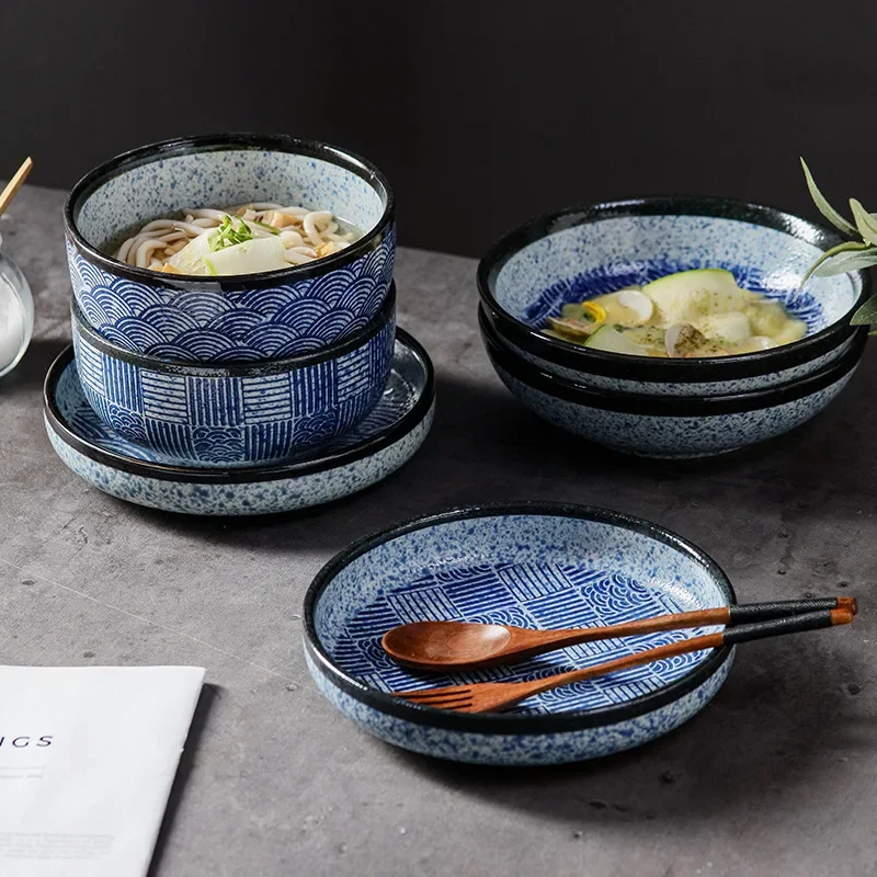 Japanese tableware, dish plates, specialty restaurants, soup plates, ceramic retro lidded rice plates, round large plates
Japanese tableware, dish plates, specialty restaurants, soup plates, ceramic retro lidded rice plates, round large plates