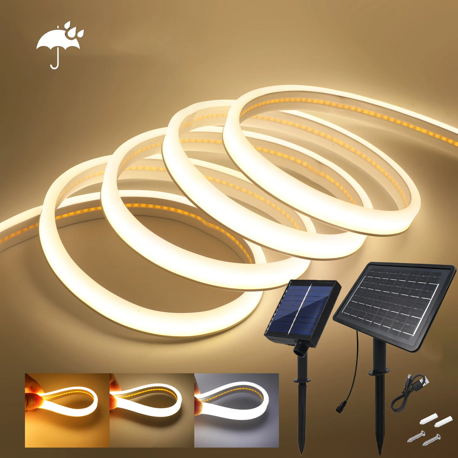 24V COB Solar Strip Light Waterproof LED Neon 5M 10M High Density 320LEDs/M Warm Natural White Flexible Ribbon Garden Room Decor
24V COB Solar Strip Light Waterproof LED Neon 5M 10M High Density 320LEDs/M Warm Natural White Flexible Ribbon Garden Room Decor