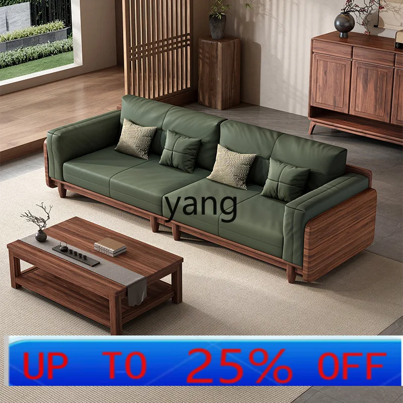 LMM antique leather sofa retro solid wood living room light luxury small apartment black walnut sofa
LMM antique leather sofa retro solid wood living room light luxury small apartment black walnut sofa
