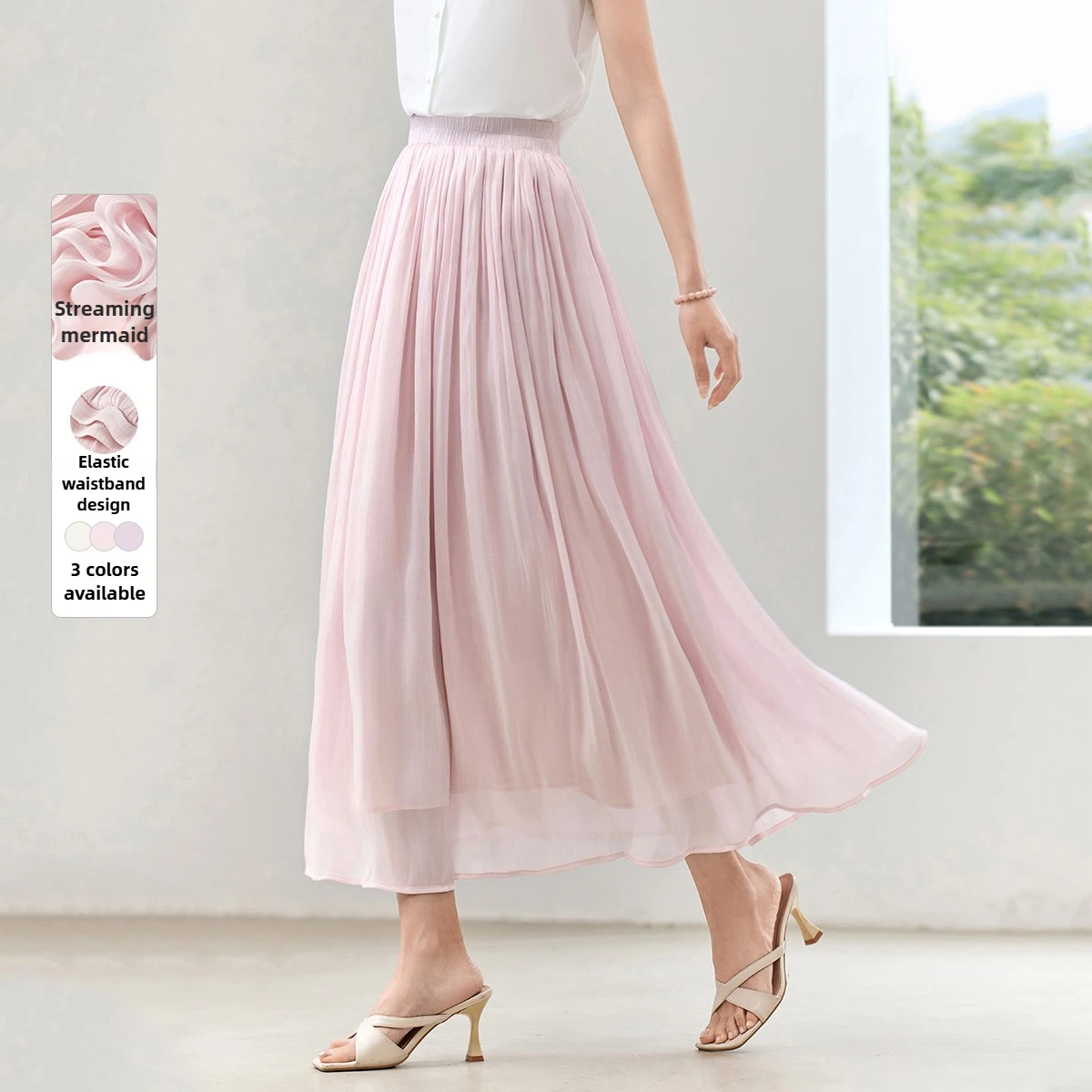 SENTUBILA повседневная женская юбка на 2320 летняя мода эластичная высокая талия трапециевидной формы розовая длинная женская юбка женская одежда W52QA1636
SENTUBILA повседневная женская юбка на 2320 летняя мода эластичная высокая талия трапециевидной формы розовая длинная женская юбка женская одежда W52QA1636