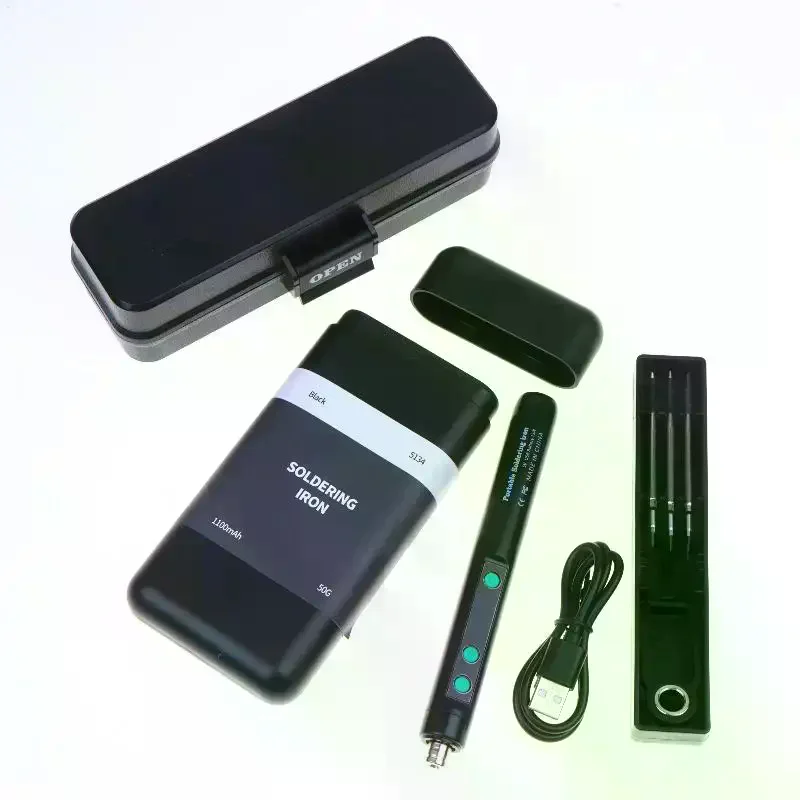 Wireless Soldering Iron Built-in Battery 180-450° Adjustable Temperature With 3Tip Portable Welding Repair Tool Kit
Wireless Soldering Iron Built-in Battery 180-450° Adjustable Temperature With 3Tip Portable Welding Repair Tool Kit