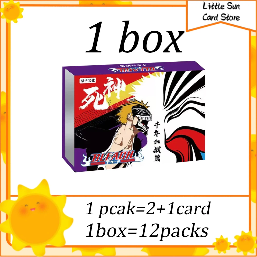 Bleach Collection Cards Booster Box Thousand-year Blood War Anime Characters Limited Rare Pure Gold Cards Hobby Collectible
Bleach Collection Cards Booster Box Thousand-year Blood War Anime Characters Limited Rare Pure Gold Cards Hobby Collectible