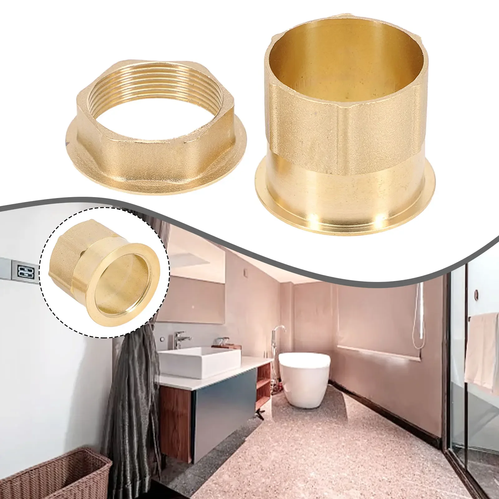 Backnut for 32mm Monobloc Mixer Tap Constructed from Brass Suitable for Kitchen Sink and Bathroom Faucet Fittings
Backnut for 32mm Monobloc Mixer Tap Constructed from Brass Suitable for Kitchen Sink and Bathroom Faucet Fittings