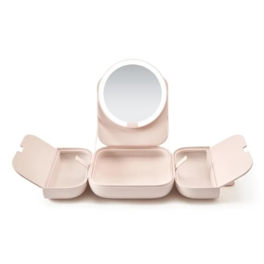M2 Cude Travel Makeup Bag with 5 Level Brightness and 3 Color LED Mirror, Portable Makeup Artist Organizer
M2 Cude Travel Makeup Bag with 5 Level Brightness and 3 Color LED Mirror, Portable Makeup Artist Organizer