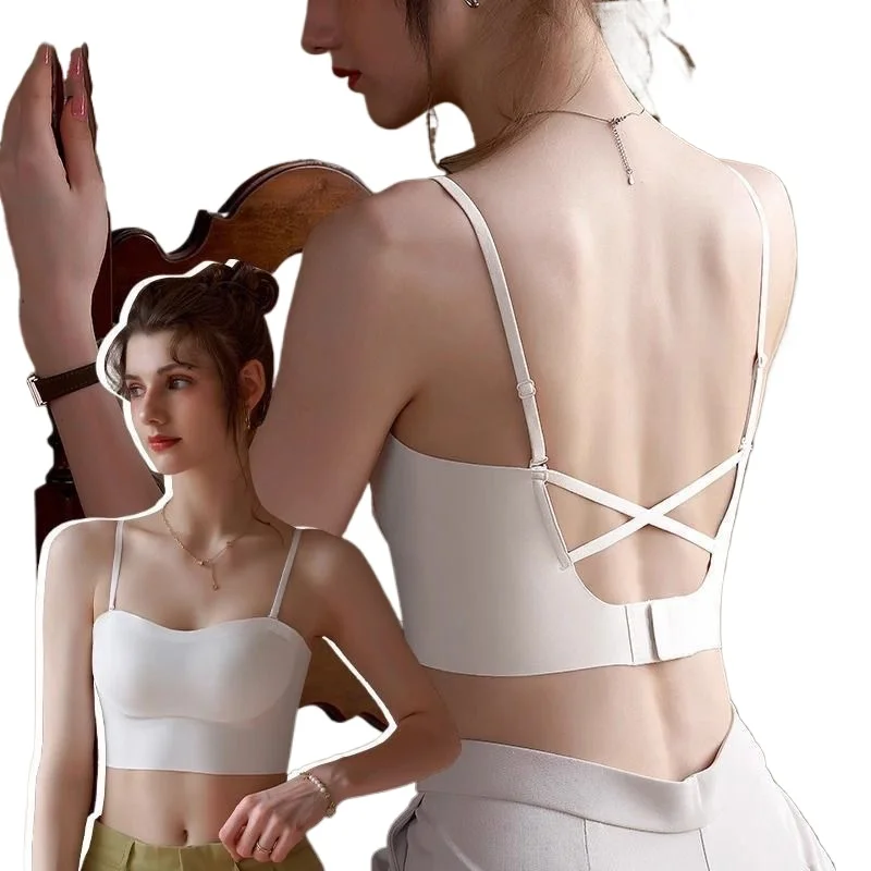 KUCLUT Cross Small Strap Sports Vest for Women, Inner Wear with Beautiful Back, One-Piece Bra with Chest Pads
KUCLUT Cross Small Strap Sports Vest for Women, Inner Wear with Beautiful Back, One-Piece Bra with Chest Pads