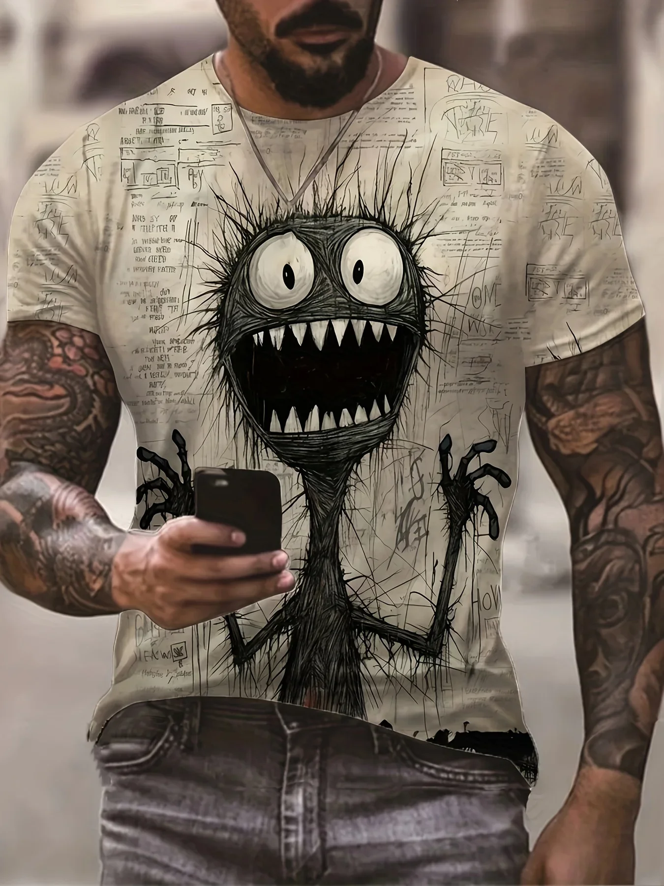 Animated Monster Panic 3D printed plussize Men's T-shirt Summer Outdoor Harajuku Sport Quick Drying Breathable short sleeve
Animated Monster Panic 3D printed plussize Men's T-shirt Summer Outdoor Harajuku Sport Quick Drying Breathable short sleeve