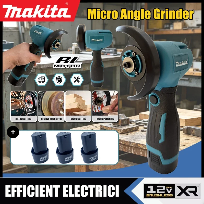 Makita Mini Angle Grinder Lithium Battery Charging Angle Grinder Multifunctional Household Small Angle Hand For 12V Battery
Makita Mini Angle Grinder Lithium Battery Charging Angle Grinder Multifunctional Household Small Angle Hand For 12V Battery