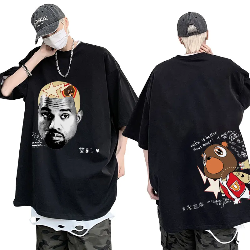 Rapper Kanye West T Shirt Men's Graduation Graphic T Shirts Vintage Oversized Cotton T-shirt Hip Hop Streetwear Short Sleeve Tee
Rapper Kanye West T Shirt Men's Graduation Graphic T Shirts Vintage Oversized Cotton T-shirt Hip Hop Streetwear Short Sleeve Tee