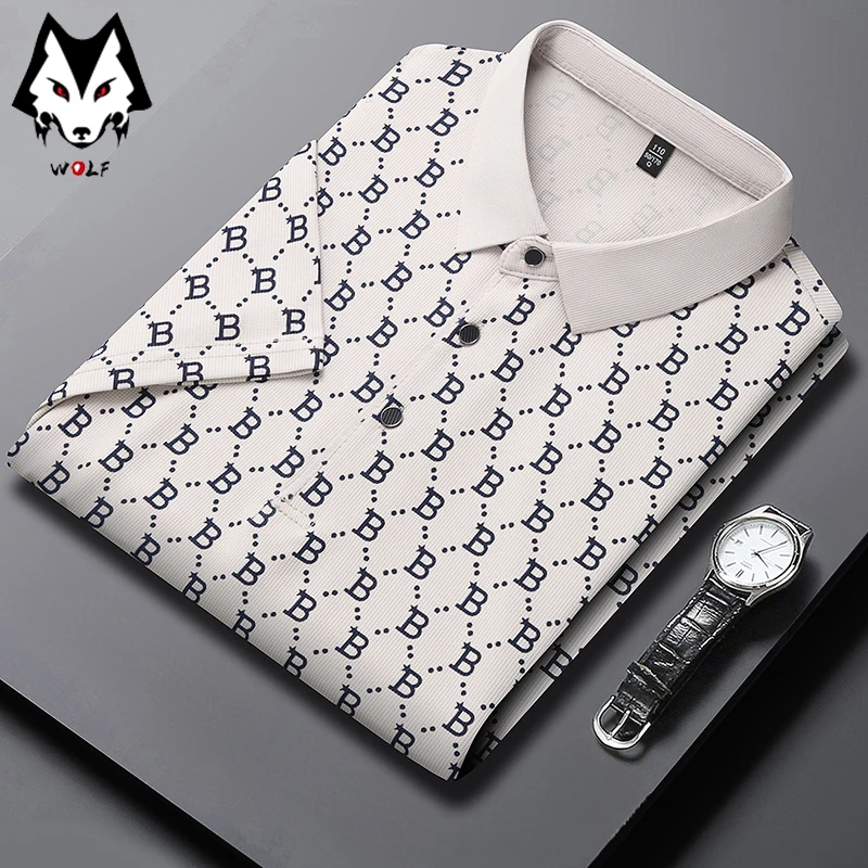 Новинка лета 2024, мужская деловая рубашка-поло с коротким рукавом и принтом, удобная и крутая Повседневная модная футболка
Новинка лета 2024, мужская деловая рубашка-поло с коротким рукавом и принтом, удобная и крутая Повседневная модная футболка