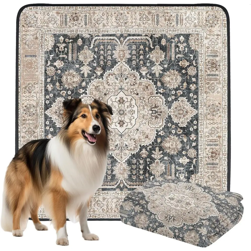Extra Large 72 x 72 Non-Slip Washable Dog Pee Pads, Reusable Training Pads for Playpens, Waterproof Rugs for Puppy Crates and In
Extra Large 72 x 72 Non-Slip Washable Dog Pee Pads, Reusable Training Pads for Playpens, Waterproof Rugs for Puppy Crates and In