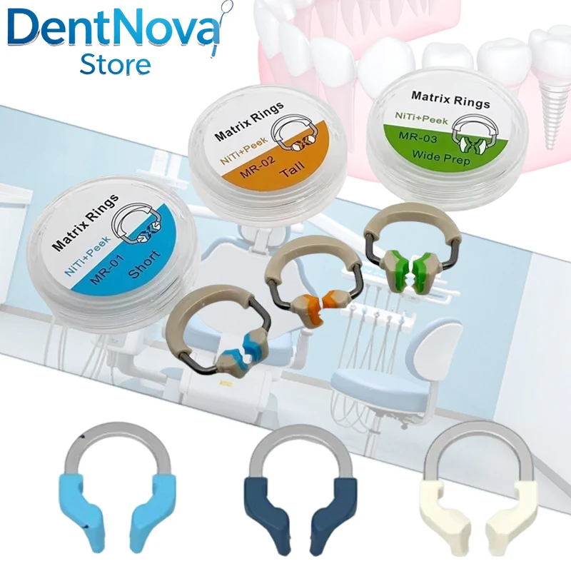 3pcs Dental Matrix System Autoclavable - Thin Metal Matrix Band for Tight Contacts & Posterior Teeth
3pcs Dental Matrix System Autoclavable - Thin Metal Matrix Band for Tight Contacts & Posterior Teeth