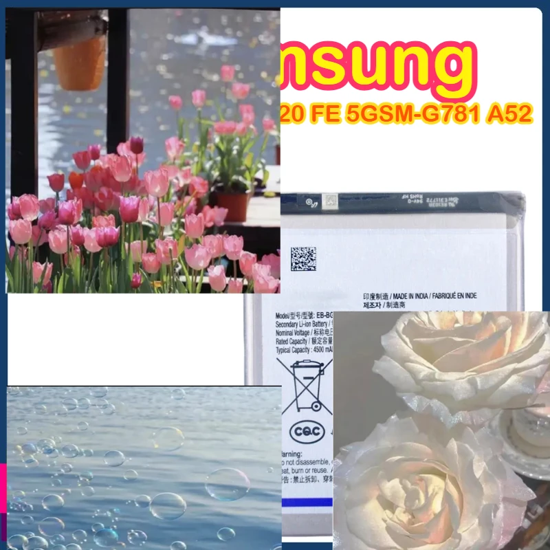 Сменный аккумулятор EB-BG781ABY 4500 мАч для Samsung Galaxy S20 FE 5G SM-G781 A52 SM-A526/DS
Сменный аккумулятор EB-BG781ABY 4500 мАч для Samsung Galaxy S20 FE 5G SM-G781 A52 SM-A526/DS