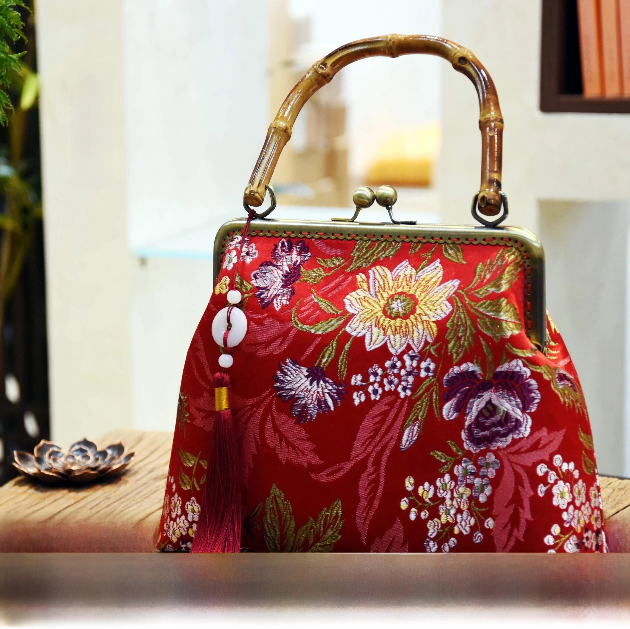 Handmade Bamboo Node Clutch Bag DIY Material Kit Wedding New Bride Mother-of-the-Bride Handbag Chinese Sle Medium Size
Handmade Bamboo Node Clutch Bag DIY Material Kit Wedding New Bride Mother-of-the-Bride Handbag Chinese Sle Medium Size