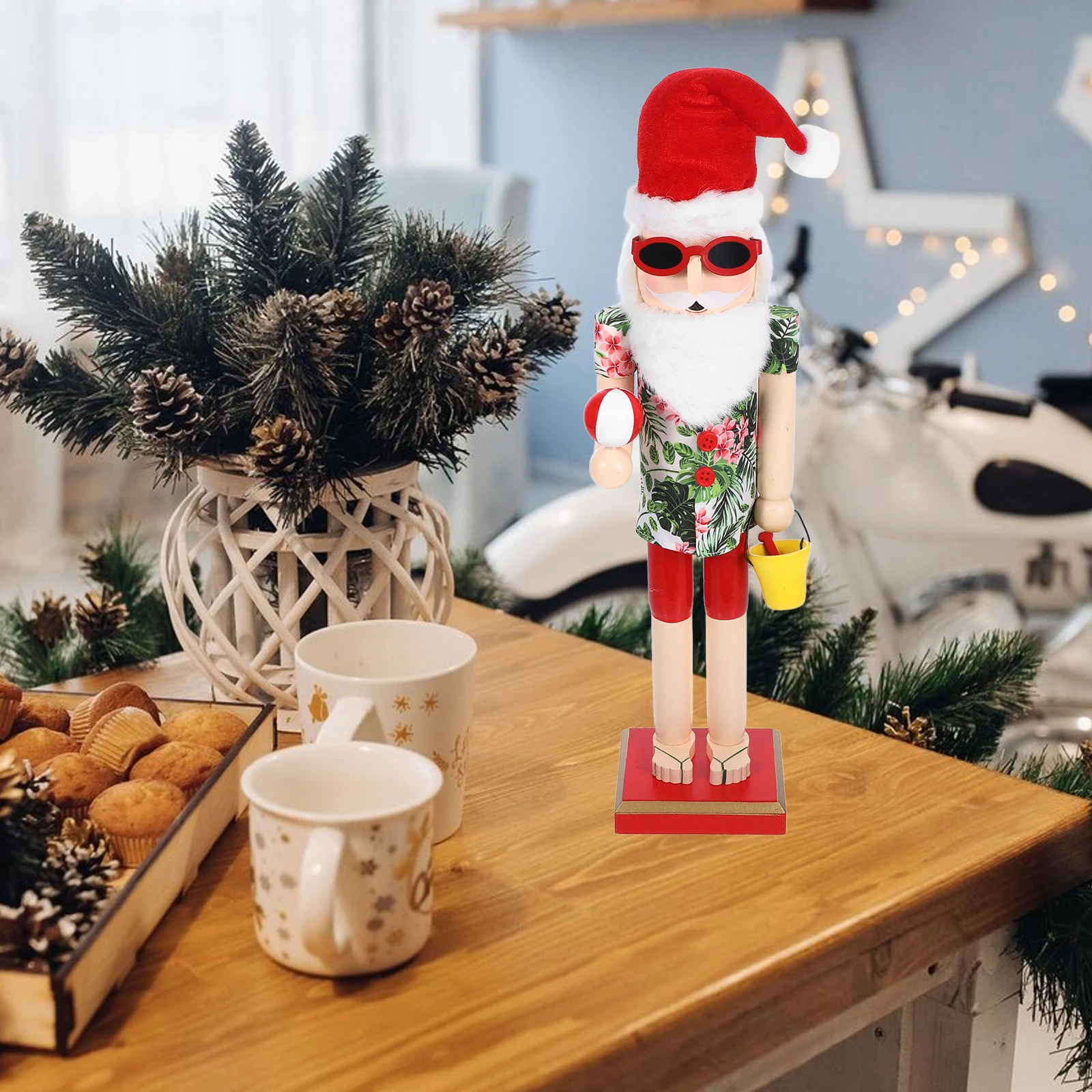 Деревянная фигурка Щелкунчика, Рождественский декор, пляжная тема, украшение для дома, Рождество, небольшой размер, идеальный подарок, праздничный сезон 
Деревянная фигурка Щелкунчика, Рождественский декор, пляжная тема, украшение для дома, Рождество, небольшой размер, идеальный подарок, праздничный сезон