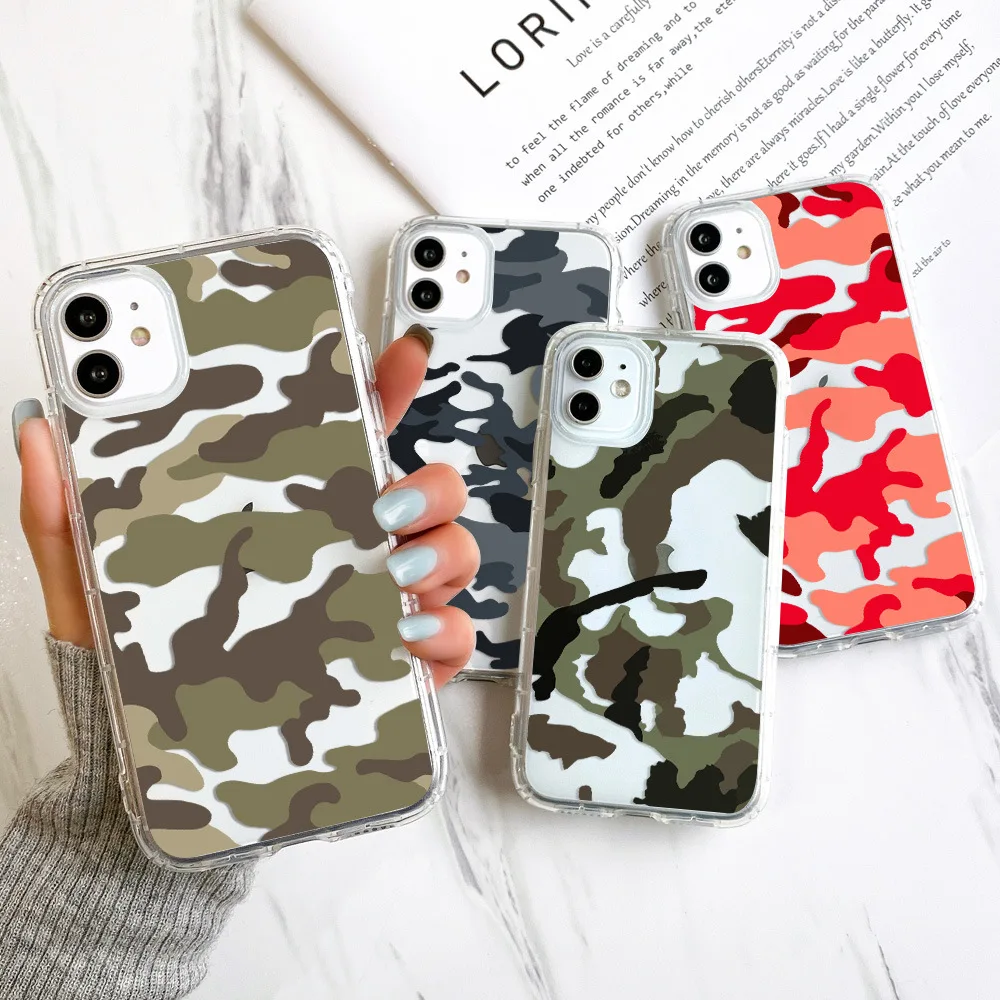 Cool Camouflage Phone Case For iPhone 16 15 14 13 12 11 Pro XS MAX 7 XR 8 7 Plus Clear Cover Fundas
Cool Camouflage Phone Case For iPhone 16 15 14 13 12 11 Pro XS MAX 7 XR 8 7 Plus Clear Cover Fundas
