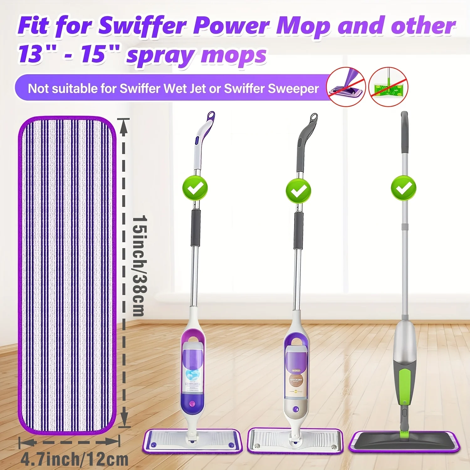 Disposable Mop Pads Refills for PowerMop: 30pcs Microfiber Mop Refills Pads Sweeping Cloths Mop Replacement for Power Mop Multi-Surface Floor Cleaning
Disposable Mop Pads Refills for PowerMop: 30pcs Microfiber Mop Refills Pads Sweeping Cloths Mop Replacement for Power Mop Multi-Surface Floor Cleaning
