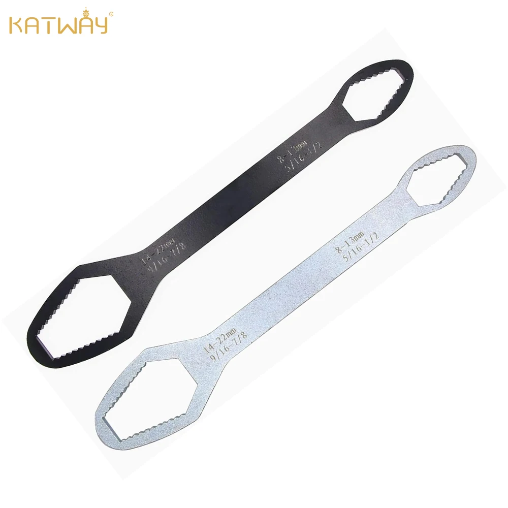 Black Multifunctional Double End Box Wrench 8 to 22 Hexagon Double End Solid Wrench Screw Nut Tool Various Diameters HH-AA256
Black Multifunctional Double End Box Wrench 8 to 22 Hexagon Double End Solid Wrench Screw Nut Tool Various Diameters HH-AA256