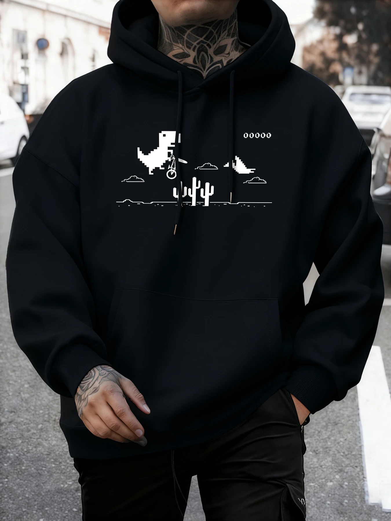 Мужские зимние толстовки с принтом «Динозавр» Pixel, универсальная повседневная толстовка, флисовая повседневная толстовка с капюшоном, уличная мужская уличная одежда в стиле хип-хоп
Мужские зимние толстовки с принтом «Динозавр» Pixel, универсальная повседневная толстовка, флисовая повседневная толстовка с капюшоном, уличная мужская уличная одежда в стиле хип-хоп