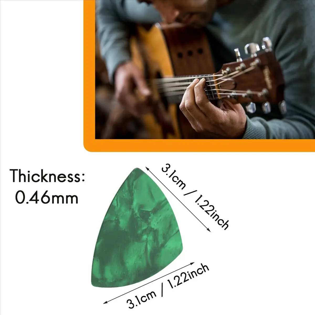 T34C 100PCS Guitar Picks, 0.46mm Thickness Colorful Celluloid Guitar Pick Plectrums for , Electric, Acoustic Guitars
T34C 100PCS Guitar Picks, 0.46mm Thickness Colorful Celluloid Guitar Pick Plectrums for , Electric, Acoustic Guitars