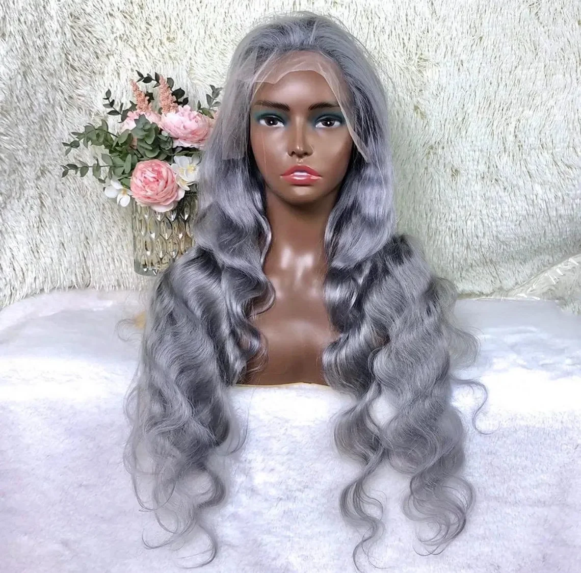 Veluxe Hair Products 13x6 Human Hair Lace Frontal Wig For Black Women Grey Color Body Wave Human Hair Wig 16-36 Inches Pre Pluck
Veluxe Hair Products 13x6 Human Hair Lace Frontal Wig For Black Women Grey Color Body Wave Human Hair Wig 16-36 Inches Pre Pluck
