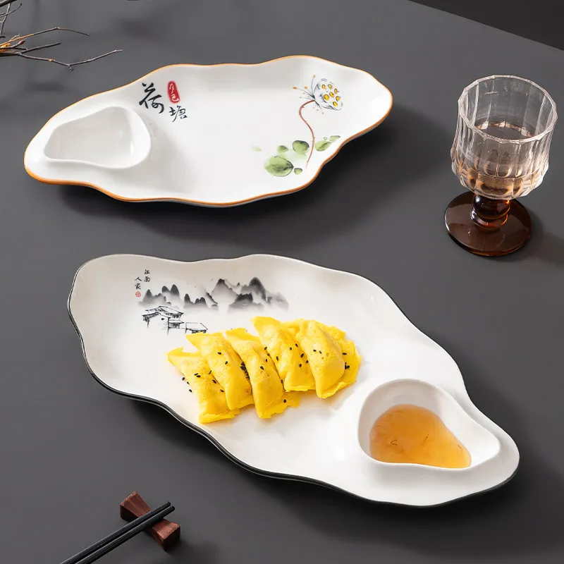 1PC Dumpling Plate with Vinegar Dish Creative Special Shape Restaurant Home Use French Fries Dumpling Plate Tableware Household
1PC Dumpling Plate with Vinegar Dish Creative Special Shape Restaurant Home Use French Fries Dumpling Plate Tableware Household
