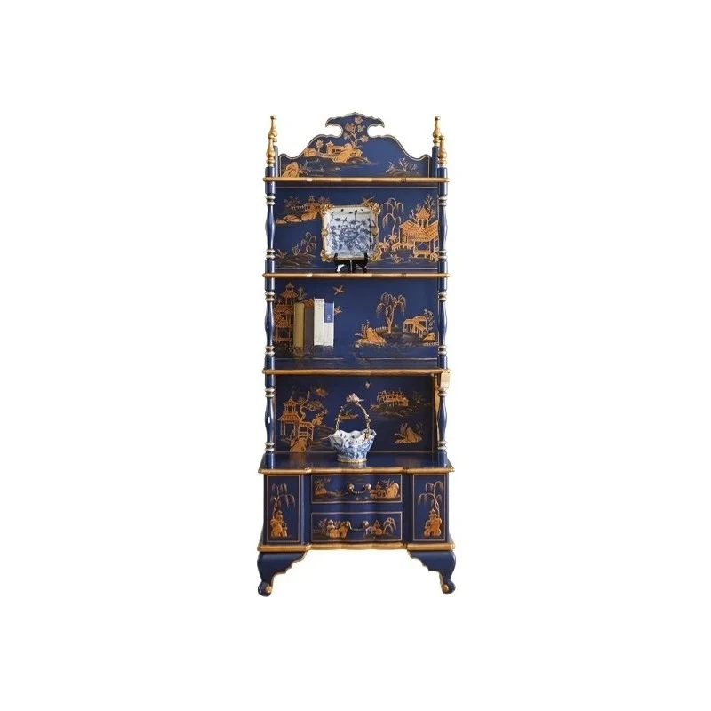 Yjq Chinese Style Bookshelf Solid Wood Hand Painted Display Cabinet Vintage Storage Layer Display Shelf
Yjq Chinese Style Bookshelf Solid Wood Hand Painted Display Cabinet Vintage Storage Layer Display Shelf