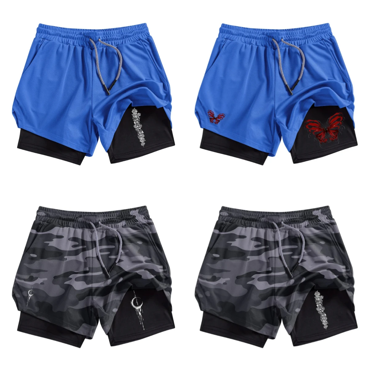 2025 Summer Hot-selling Butterfly Print 2-in-1 Men Sports Fast-drying Breathable Shorts Outdoor Exercise Running Training Shorts
2025 Summer Hot-selling Butterfly Print 2-in-1 Men Sports Fast-drying Breathable Shorts Outdoor Exercise Running Training Shorts