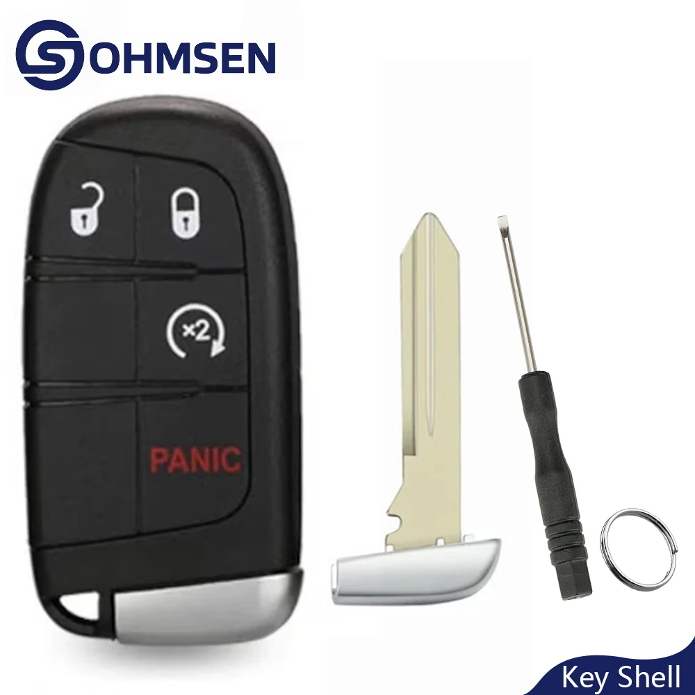 OHMSEN Car Smart Start Key Fob Case Shell 4Button For Jeep Grand Cherokee Dodge Ram 1500 Journey Charger Dart Challenger Durango
OHMSEN Car Smart Start Key Fob Case Shell 4Button For Jeep Grand Cherokee Dodge Ram 1500 Journey Charger Dart Challenger Durango