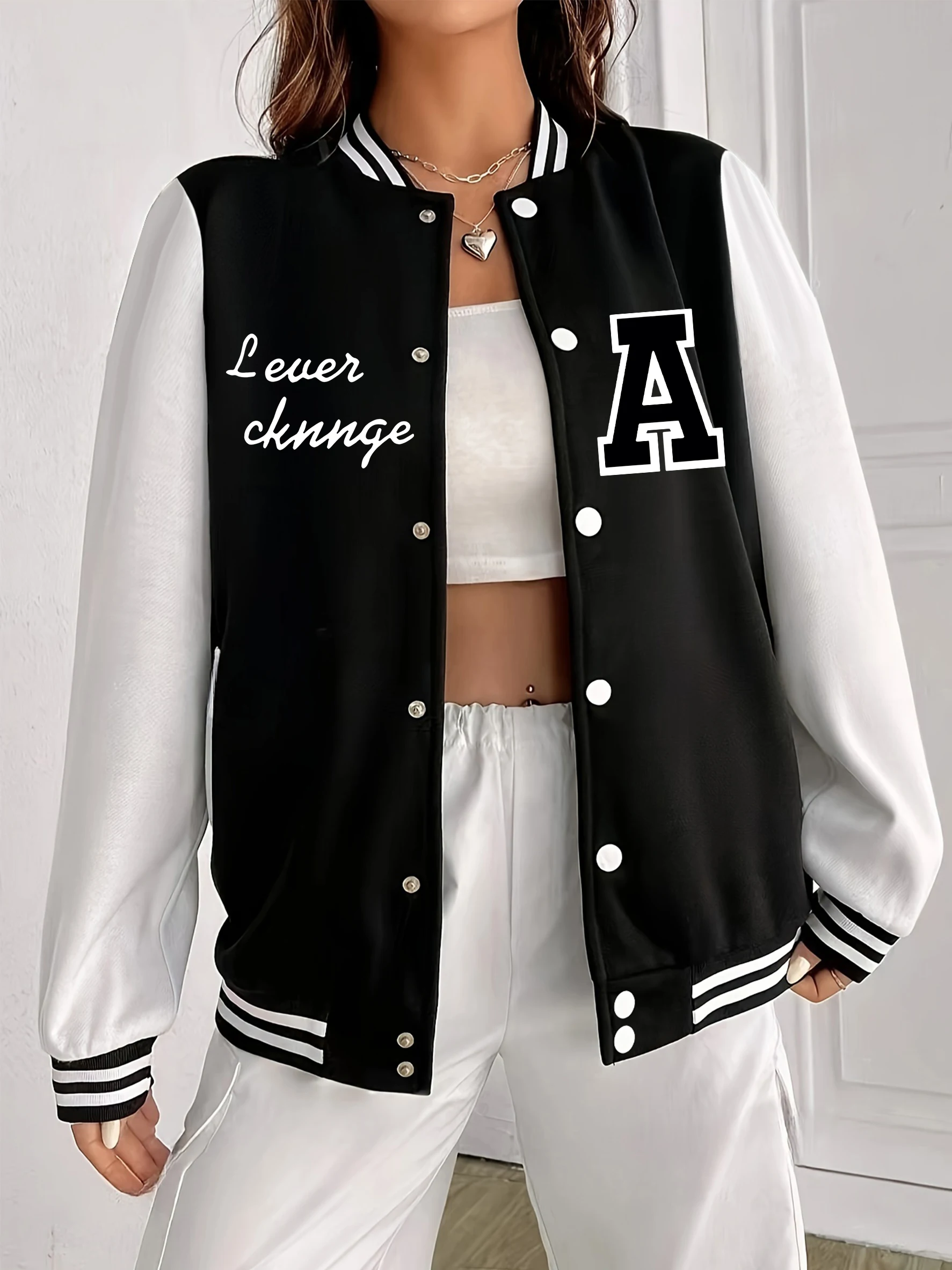 Artistic Word And Letter A Design Baseball Uniform Women Oversize Casual Streetwear Autumn Fleece Jackets Y2K Soft Clothing
Artistic Word And Letter A Design Baseball Uniform Women Oversize Casual Streetwear Autumn Fleece Jackets Y2K Soft Clothing
