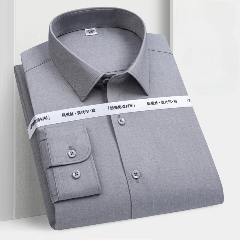 8XL Soft Cozy Formal Office White Shirt Man Long Sleeve Solid Color Classic Plaid Striped Work Man Shirts Long Sleeve Casual
8XL Soft Cozy Formal Office White Shirt Man Long Sleeve Solid Color Classic Plaid Striped Work Man Shirts Long Sleeve Casual