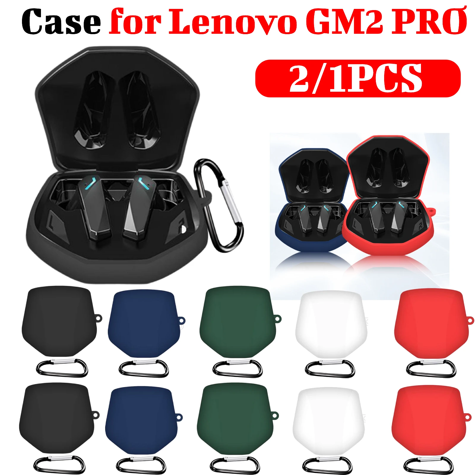 2/1PCS Earphone Case for lenovo gm2 pro headset silicone protective Case for GM2 PRO Cover Earphone Travel Bag with Carabiner
2/1PCS Earphone Case for lenovo gm2 pro headset silicone protective Case for GM2 PRO Cover Earphone Travel Bag with Carabiner