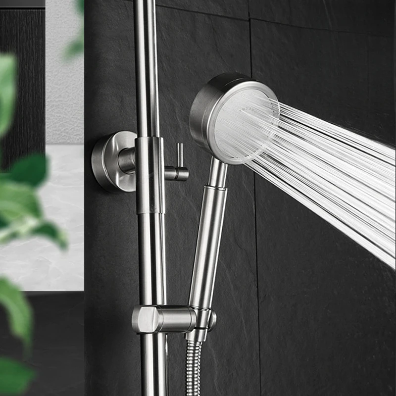 Bathroom Shower head Stainless Steel Pressure Boosting Shower Head Set With Pressurized Rain Shower head Brushed
Bathroom Shower head Stainless Steel Pressure Boosting Shower Head Set With Pressurized Rain Shower head Brushed