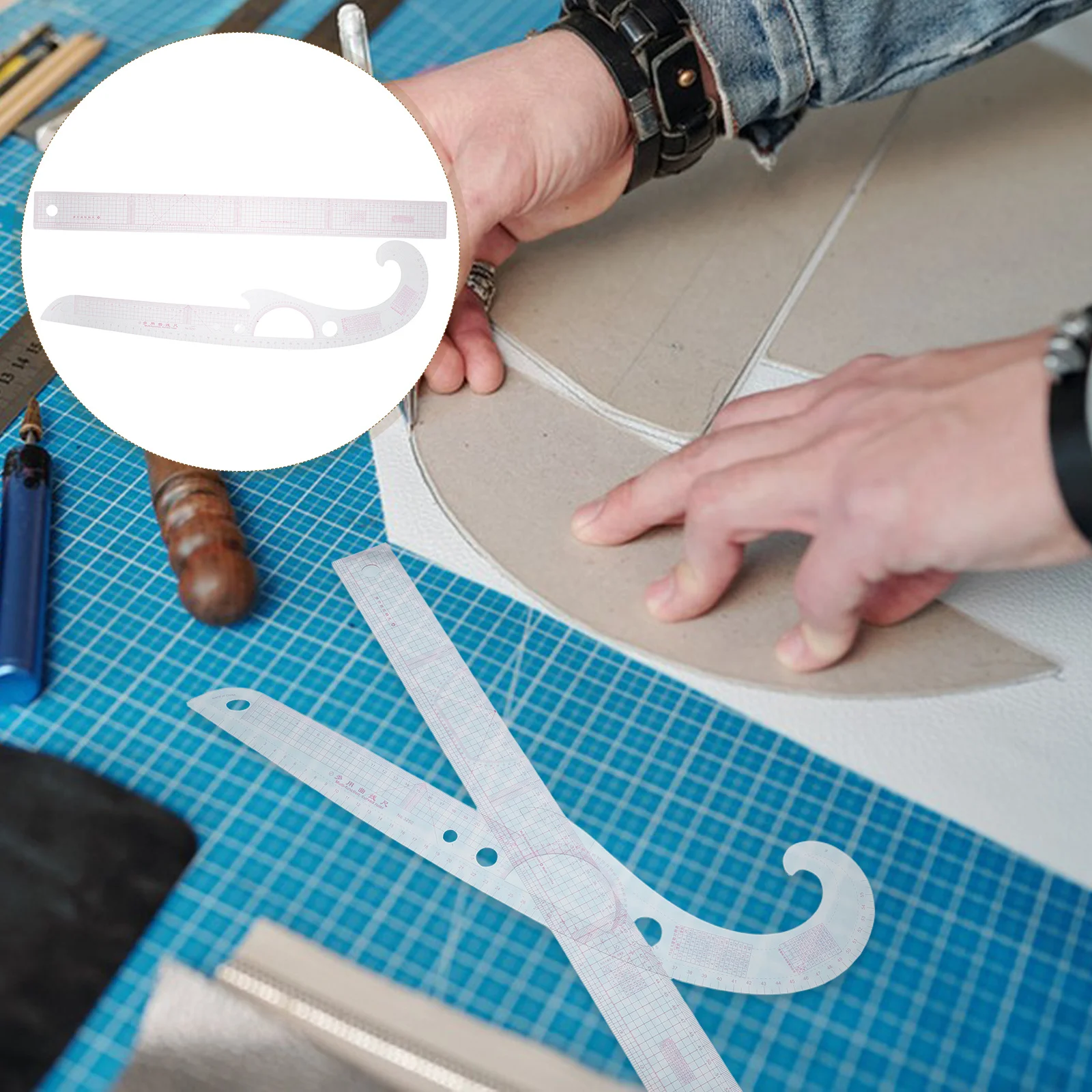 1Set Professional Pattern Making Ruler Set Clear Flexible Curve Ruler for Sewing Fashion Design Tailor Tools Measuring Craft
1Set Professional Pattern Making Ruler Set Clear Flexible Curve Ruler for Sewing Fashion Design Tailor Tools Measuring Craft