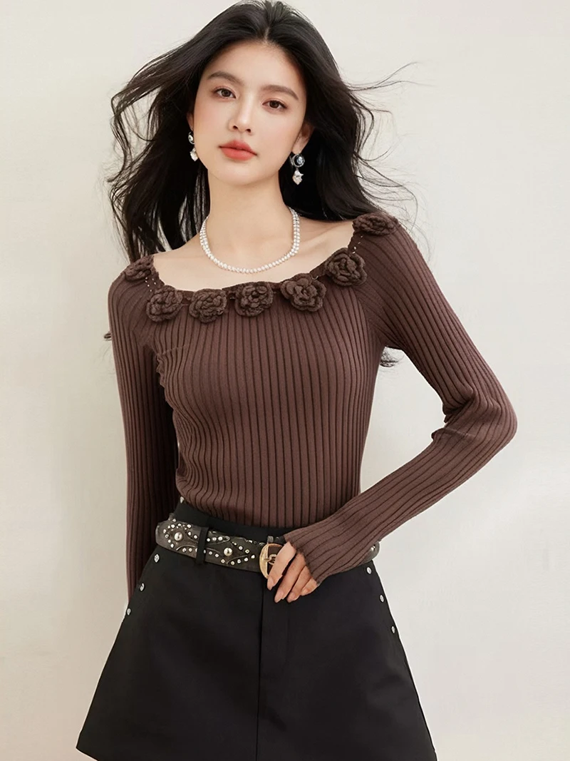 2025, новинка, европейская, одежда, осень, зима, свитер, шикарный, сексуальный, с открытыми плечами, женский, с длинным рукавом, трикотажный, 3D, розовый, пуловер, тонкий, топы, 510044
2025, новинка, европейская, одежда, осень, зима, свитер, шикарный, сексуальный, с открытыми плечами, женский, с длинным рукавом, трикотажный, 3D, розовый, пуловер, тонкий, топы, 510044