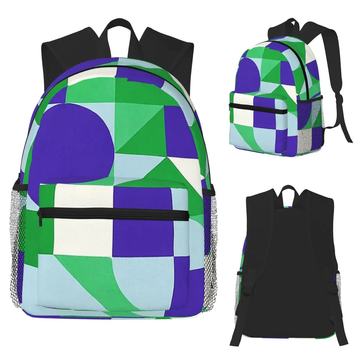 Modern Balance Green & Blue Bauhaus-Inspired Abstract Grid Backpack School Bag Daypack for Men Women Bookbag Shoulder Bags
Modern Balance Green & Blue Bauhaus-Inspired Abstract Grid Backpack School Bag Daypack for Men Women Bookbag Shoulder Bags