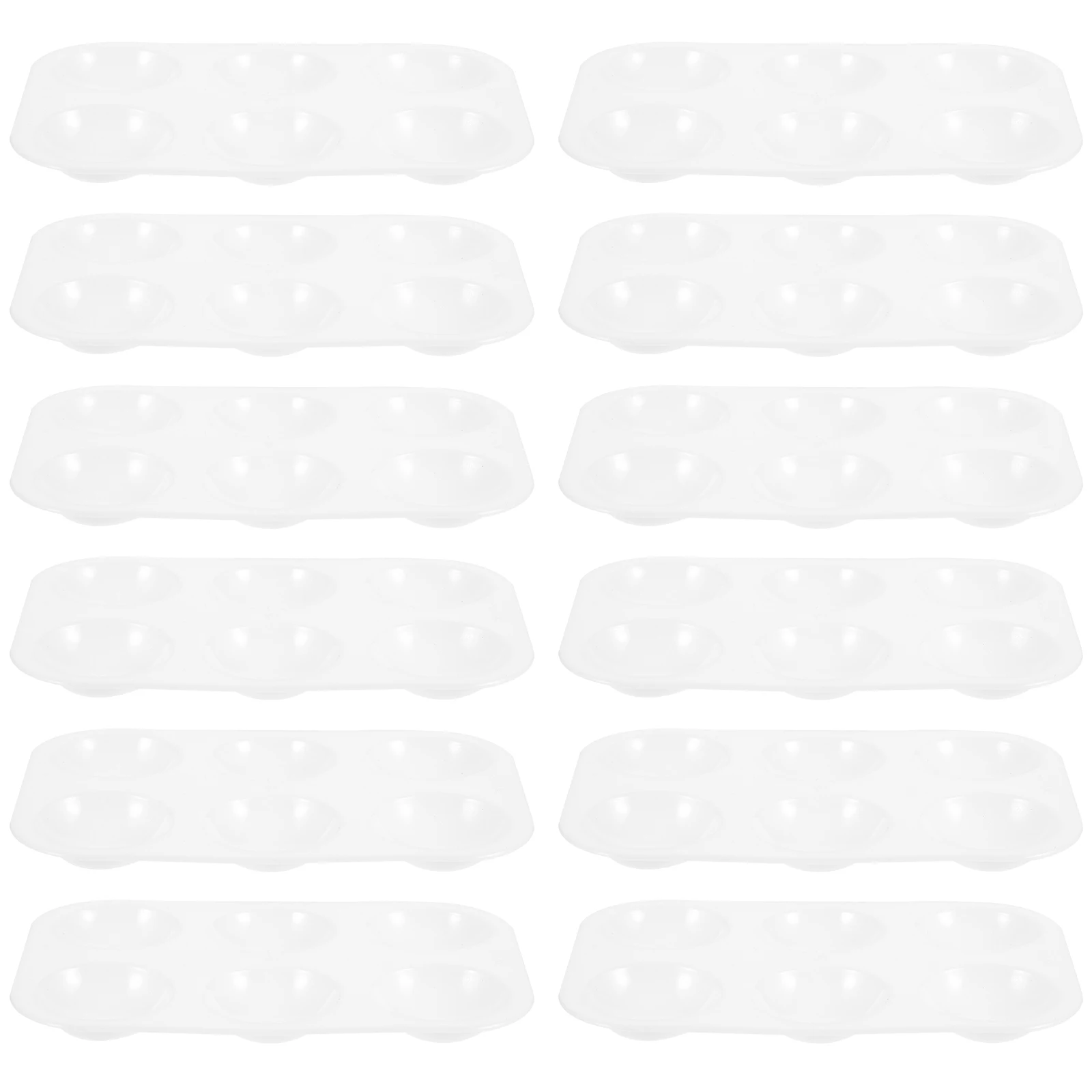 12 Pcs Palette Paint Tray for Small Projects White Watercolor Toning Lightweight Square Portable
12 Pcs Palette Paint Tray for Small Projects White Watercolor Toning Lightweight Square Portable